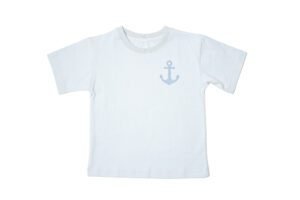 SHORT SLEEVE ANCHOR TOP - BLUE