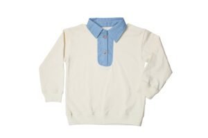 SHIRT COLLAR POLO PALE LIGHT YELLOW
