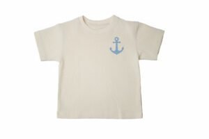 SHORT SLEEVE ANCHOR TOP - LIGHT YELLOW