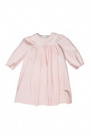 SCALLOPED COLLAR DRESS PINK