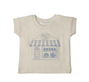 LIGHT YELLOW 2 PIECE SET BAKE SHOP PRINT