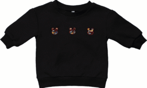 Sherpa bunny patch top