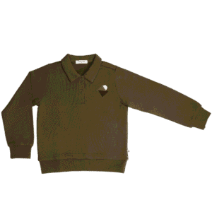 olive green embroidery top