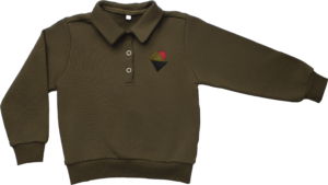 Olive green embroidery polo