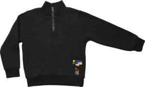 SherpaT patch half zip sweater