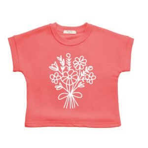 BUNCH OF FLOWERS VEST PINK PUNCH