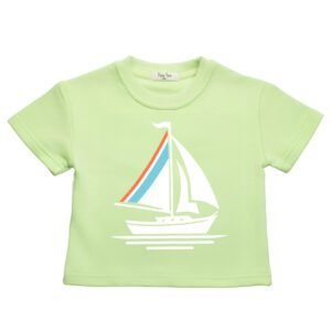 BOAT PRINT SHORT SET GREEN