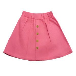 PINK DENIM SKIRT