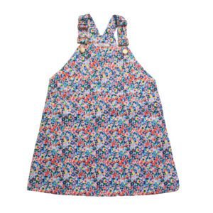 FLORAL DENIM PINAFORE JUMPER