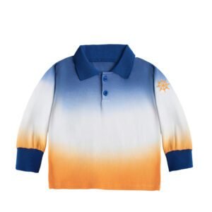 BLUE  TIE DYE POLO