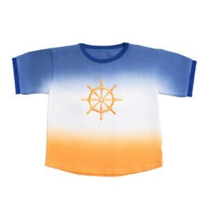 BLUE TIE DYE BOYS SHORT 2 PIECE SET