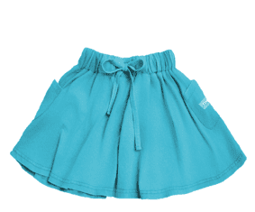 TEAL BLUE  WASH SKIRT
