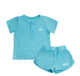 TEAL BLUE BOYS 2 PIECE SET SHORTS