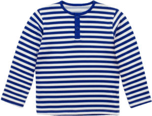 BLUE/ WHITE STRIPED GIRLS LONG SLEEVE TOP