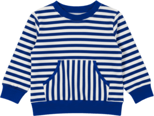 BLUE/ WHITE STRIPED BOYS LONG SLEEVE TOP
