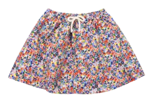 FLORAL DENIM SKIRT