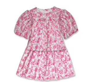 PINK FLORAL GIRL 2 PIECE