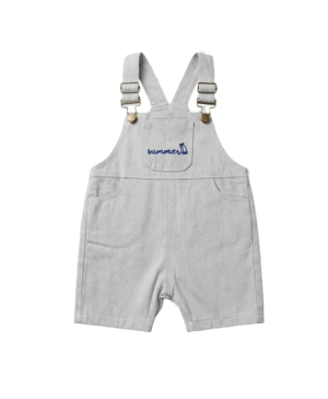 GREY DENIM SHORTALL